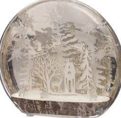 Best Weihnachtslandschaft Baum mit LED-Beleuchtung 25 x 6 x 23 cm Weihnachtsfiguren & -Objekte