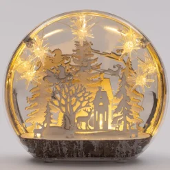 Best Weihnachtslandschaft Baum mit LED-Beleuchtung 25 x 6 x 23 cm Weihnachtsfiguren & -Objekte