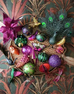 New Weihnachtsschmuck Paco Pfau mit Clip blau 38 x 30 x 9 cm Weihnachtsfiguren & -Objekte