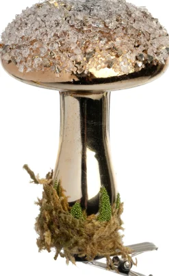 Online Weihnachtsschmuck Pilz mit Clip braun D 6 H 8 cm Weihnachtskugeln & -Anhänger