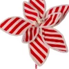 Hot Weihnachtsstecker Candyline Blume mit Streifen rot / weiß 25 x 25 x 35 cm Weihnachtszweige & -Blumen