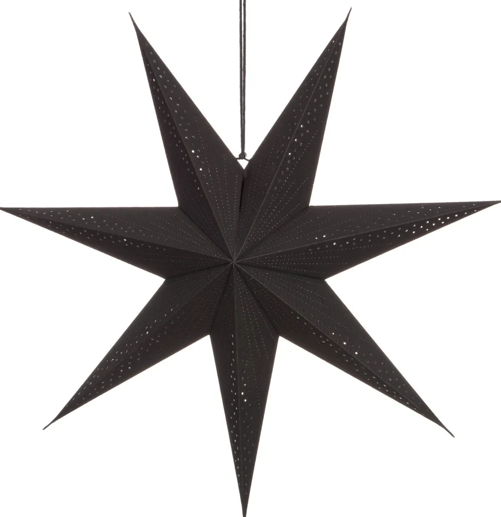 Best Weihnachtsstern beleuchtet mit LED schwarz 15 x 60 x 60 cm Weihnachtssterne