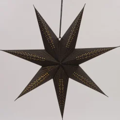 Best Weihnachtsstern beleuchtet mit LED schwarz 15 x 60 x 60 cm Weihnachtssterne
