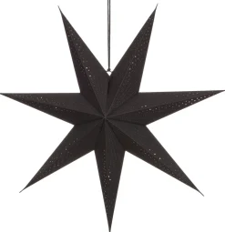 Best Weihnachtsstern beleuchtet mit LED schwarz 15 x 60 x 60 cm Weihnachtssterne