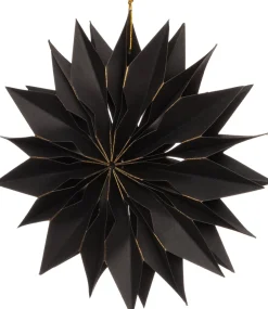 New Weihnachtsstern schwarz 20 x 3 x 20 cm Weihnachtssterne