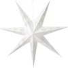 Hot Weihnachtsstern weiß mit Beleuchtung D 60 H 10 cm Weihnachtssterne