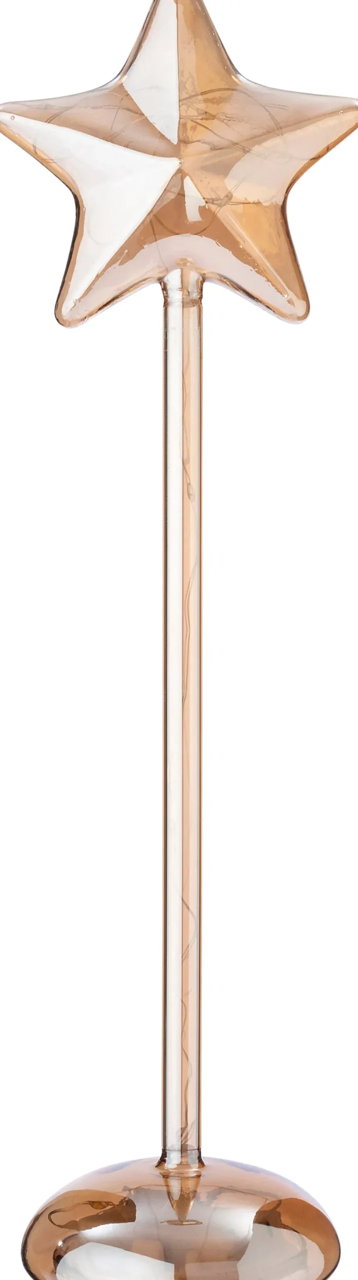 Online Weihnachtsstern Liam orange mit Beleuchtung D 9,3 H 37 cm Weihnachtssterne