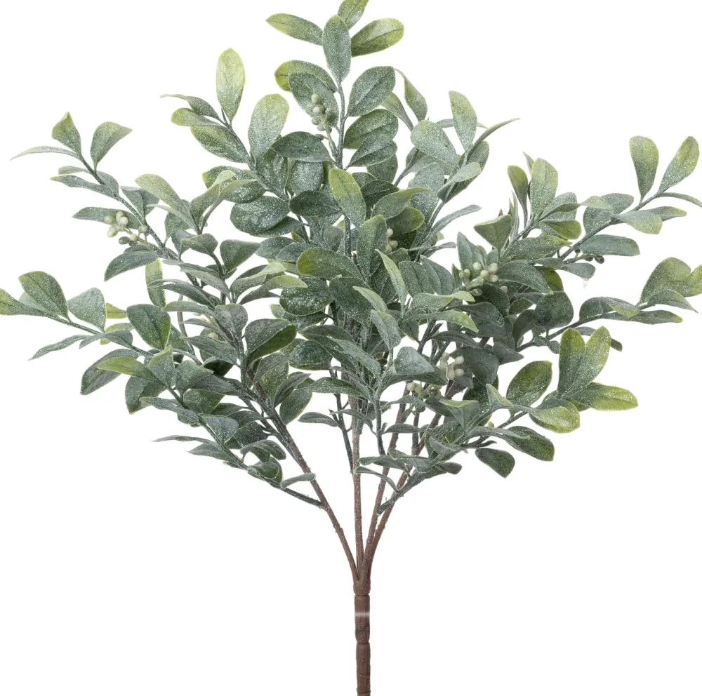 Sale Weihnachtszweig Mistel verschneit grün 46 cm Weihnachtszweige & -Blumen