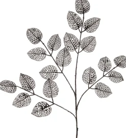 Weihnachtszweig mit Blatt schwarz 78 cm Weihnachtszweige & -Blumen