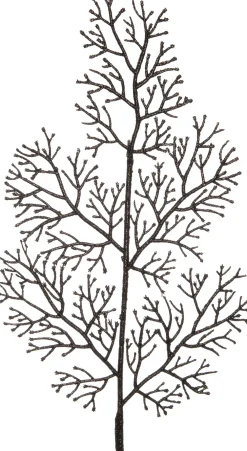 Hot Weihnachtszweig Koralle schwarz 45 cm Weihnachtszweige & -Blumen