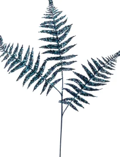 Hot Weihnachtszweig Bernt Farn blau 78 cm Weihnachtszweige & -Blumen
