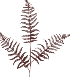 Clearance Weihnachtszweig Farn bordeaux 78 cm Weihnachtszweige & -Blumen