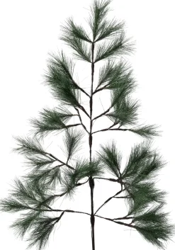 Discount Weihnachtszweig grün mit 90 LEDs warmweiß 120 cm Weihnachtszweige & -Blumen