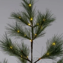 Discount Weihnachtszweig grün mit 90 LEDs warmweiß 120 cm Weihnachtszweige & -Blumen