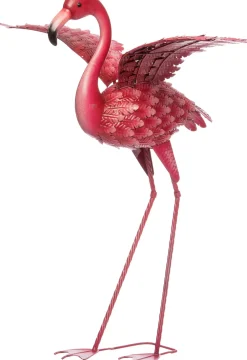 Best Wetterfestes Bild Flamingo rosa 83 x 51,5 x 85,5 cm Gartenzwerge & -Figuren