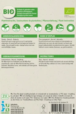 Outlet Zuckererbse (Pisum sativum 'Record') (BIO) Samen Gemüsesamen|Saatgut