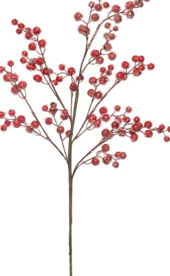Sale Zweig mit Beeren 80 cm rot Weihnachtszweige & -Blumen