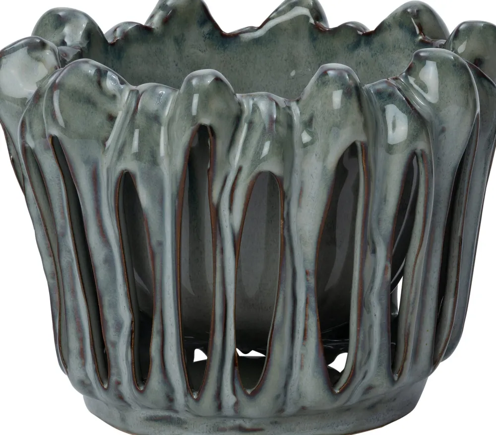 Clearance Blumentopf Gyda grün D 23 H 20,7 cm Blumentöpfe|Blumentöpfe & Pflanzgefäße