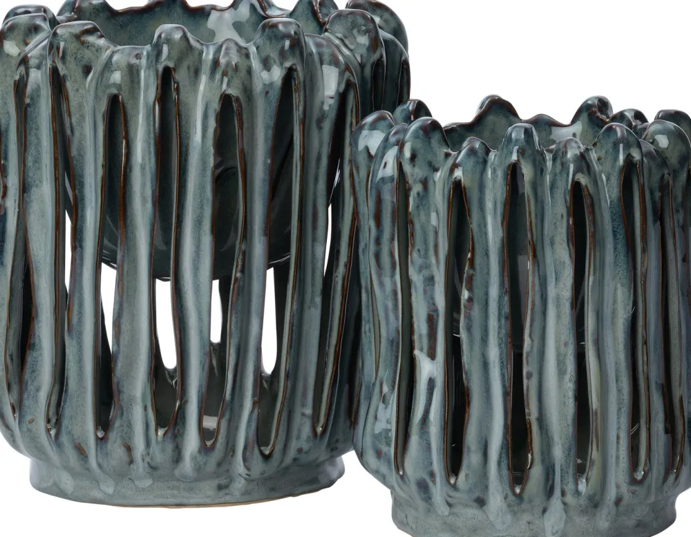 Clearance Blumentopf Gyda grün D 19,3 H 22,5 cm Blumentöpfe & Pflanzgefäße|Blumentöpfe