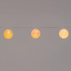 Hot  Lichterkette Kugeln mit 10 Lämpchen warmweiß 1,35 m Motiv-Lichterketten