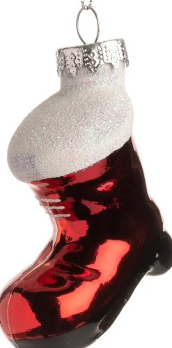  Weihnachtsbaumschmuck Stiefel rot 7 x 3,5 x 6 cm Weihnachtskugeln & -Anhänger