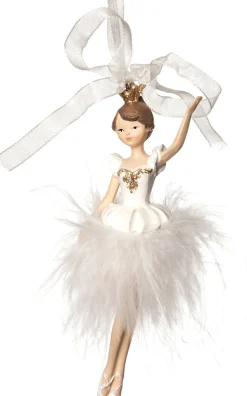  Weihnachtsbaumschmuck Ballerina weiß 4,5 x 3 x 11 cm Weihnachtskugeln & -Anhänger