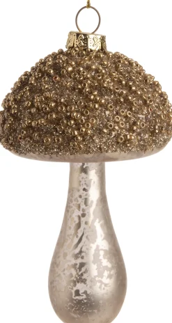  Weihnachtsbaumschmuck Pilz gold 6 x 6 x 12 cm Weihnachtskugeln & -Anhänger