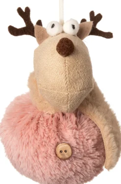  Weihnachtsbaumschmuck Rentier rosa 8 x 8 x 11 cm Weihnachtskugeln & -Anhänger