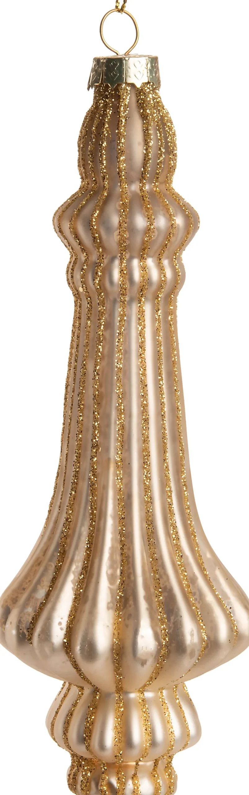 Weihnachtsbaumschmuck Tropfen Goldie gold D 6 H 15,5 cm Weihnachtskugeln & -Anhänger