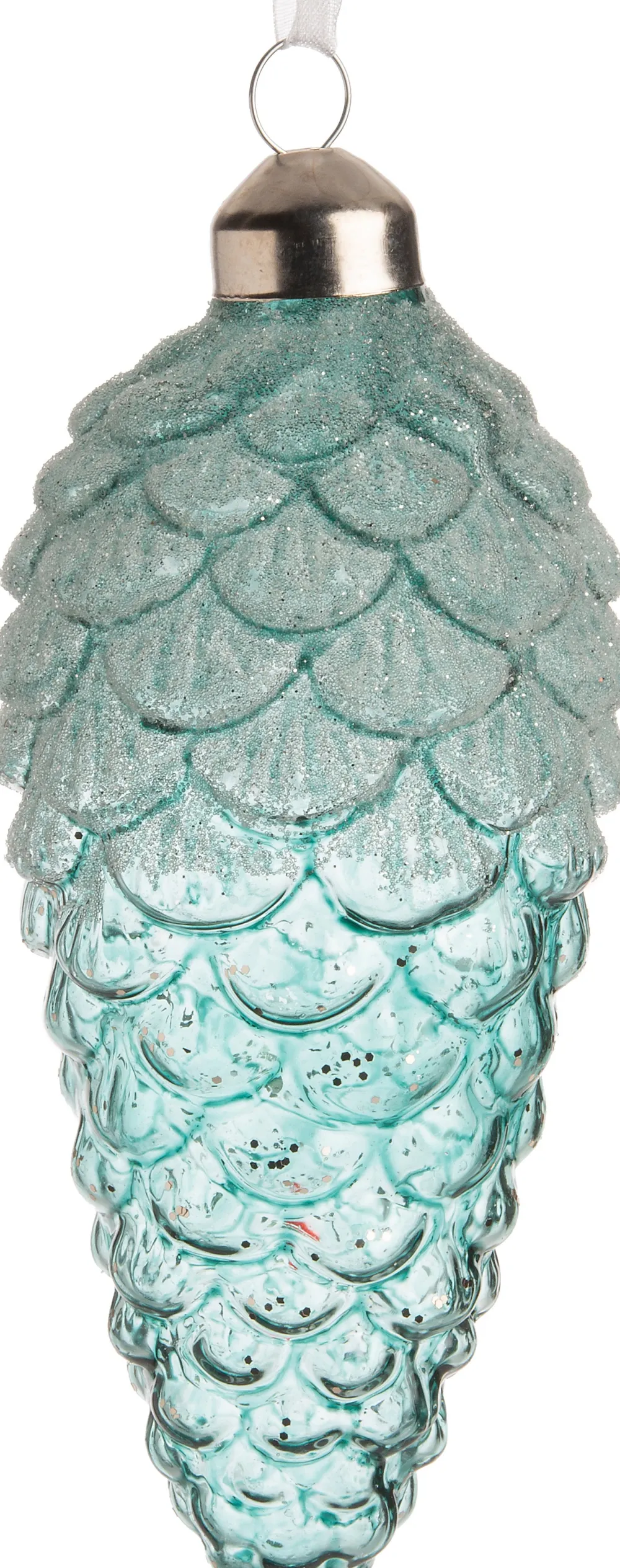 New Weihnachtsbaumschmuck Tannenzapfen Tera türkis / transpararant D 6 H 12,5 cm Weihnachtskugeln & -Anhänger