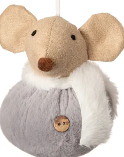 New  Weihnachtsbaumschmuck Maus grau 8 x 8 x 11 cm Weihnachtskugeln & -Anhänger