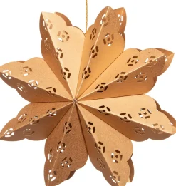 Best  Weihnachtsbaumschmuck Schneeflocke gold 15 x 15 x 15 cm Weihnachtsdeko Zum Aufhängen