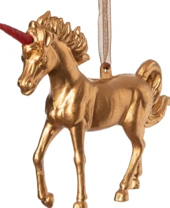  Weihnachtsbaumschmuck Einhorn gold 15 x 3 x 11 cm Weihnachtskugeln & -Anhänger