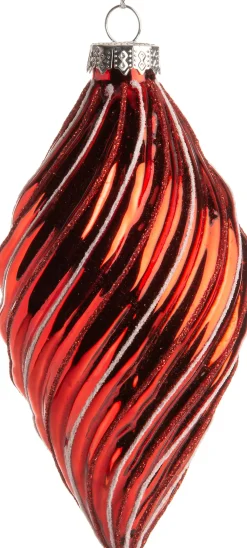  Weihnachtsbaumschmuck Tropfen Cate rot D 6 H 12 cm Weihnachtskugeln & -Anhänger