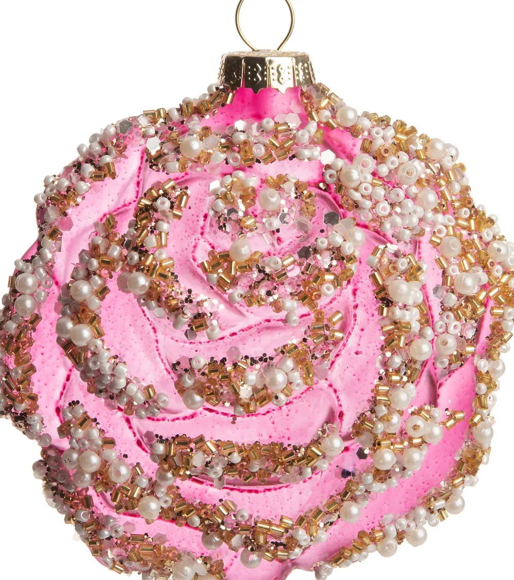 Outlet Weihnachtsbaumschmuck Blume Luann lila 10 x 10 x 5 cm Weihnachtskugeln & -Anhänger