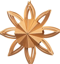 Sale  Weihnachtsbaumschmuck Schneeflocke gold 15 x 15 x 15 cm Weihnachtsdeko Zum Aufhängen