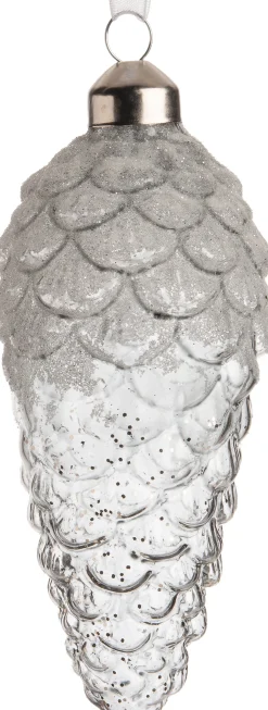 Sale  Weihnachtsbaumschmuck Tannenzapfen Tera transparent D 6 H 12,5 cm Weihnachtskugeln & -Anhänger