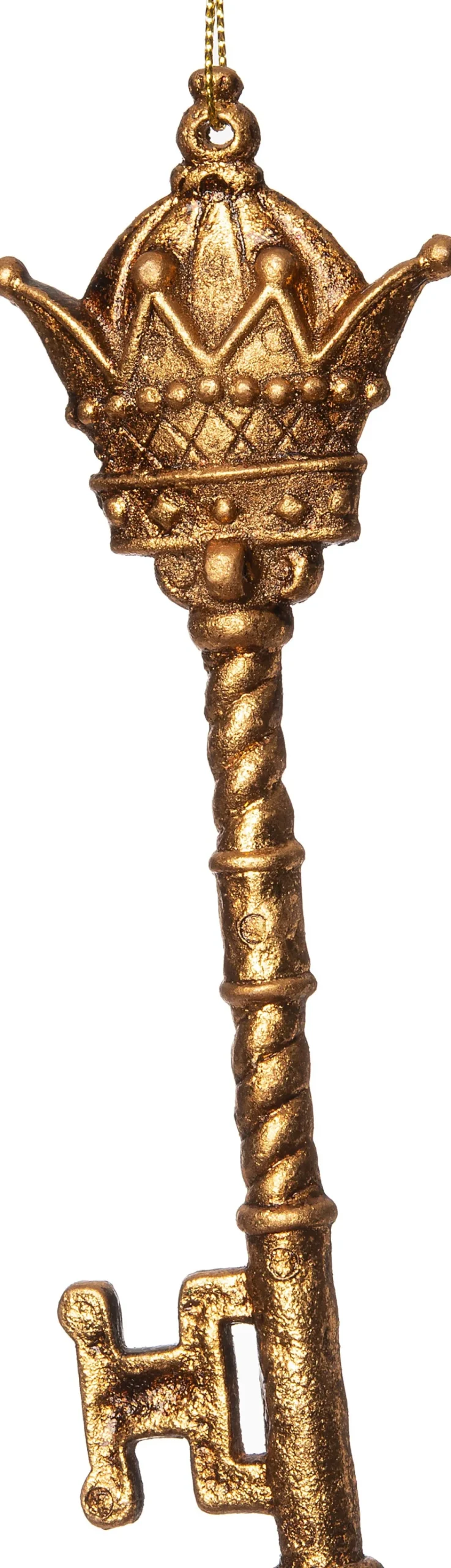 New Weihnachtsbaumschmuck Schlüssel gold 4,6 x 0,8 x 14,6 cm Weihnachtskugeln & -Anhänger