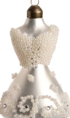 Discount  Weihnachtsbaumschmuck Kleid weiß D 7 H 11,5 cm Weihnachtskugeln & -Anhänger