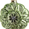  Weihnachtsbaumschmuck Blume Louisia grün 10 x 10 x 4 cm Weihnachtskugeln & -Anhänger