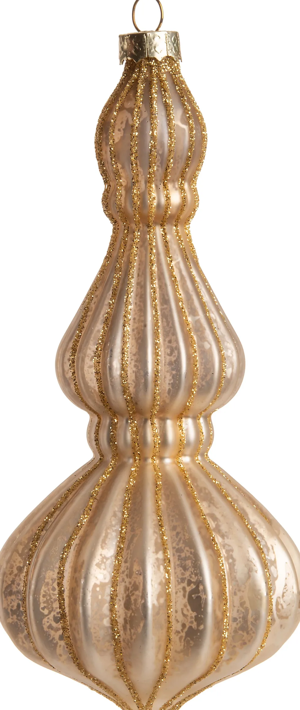 Discount Weihnachtsbaumschmuck Tropfen Goldie gold D 7 H 15,5 cm Weihnachtskugeln & -Anhänger