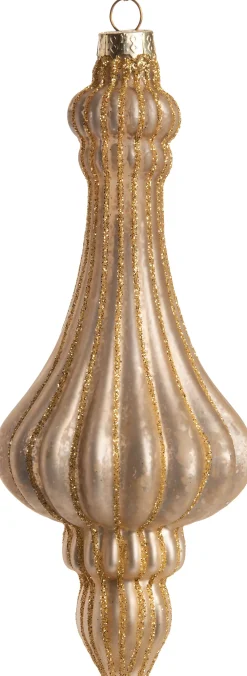 Best  Weihnachtsbaumschmuck Tropfen Goldie gold D 6,5 H 16,5 cm Weihnachtskugeln & -Anhänger