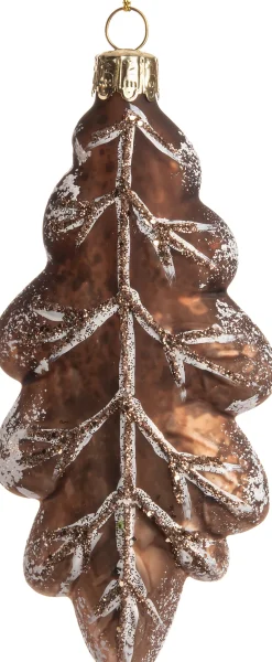 Online  Weihnachtsbaumschmuck Blatt braun 6 x 2,5 x 12 cm Weihnachtskugeln & -Anhänger