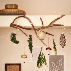 Online  Weihnachtsbaumschmuck Blatt braun 6 x 2,5 x 12 cm Weihnachtskugeln & -Anhänger