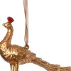  Weihnachtsbaumschmuck Pfau gold 12 x 3,5 x 8 cm Weihnachtskugeln & -Anhänger