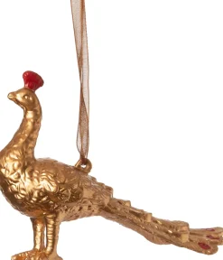  Weihnachtsbaumschmuck Pfau gold 12 x 3,5 x 8 cm Weihnachtskugeln & -Anhänger