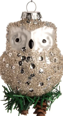 New  Weihnachtsbaumschmuck Uil silber 6 x 5 x 10 cm Weihnachtskugeln & -Anhänger