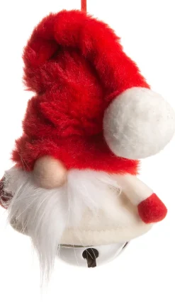 Best  Weihnachtsbaumschmuck Wichtel mit Glocke rot 10 x 6 x 12 cm Weihnachtskugeln & -Anhänger