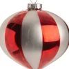 New  Weihnachtskugel Zwiebel Talina rot / weiß D 10 cm Weihnachtskugeln & -Anhänger
