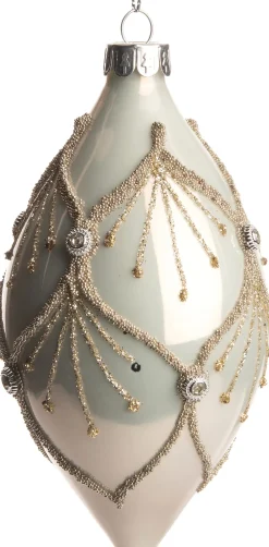 Outlet  Weihnachtskugel Zwiebel Fayth weiß D 6 cm Weihnachtskugeln & -Anhänger